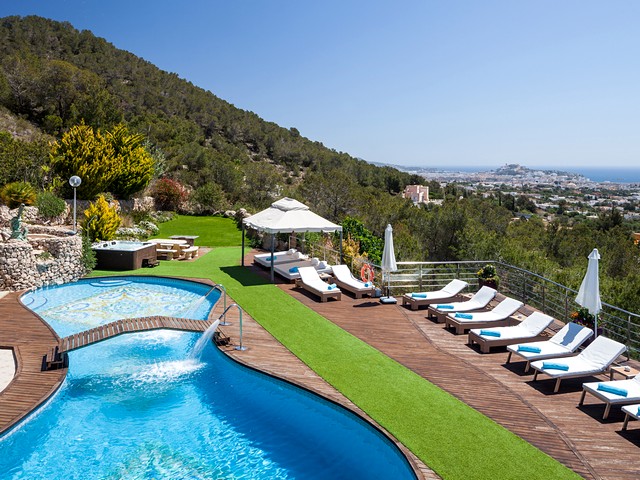 pool and garden